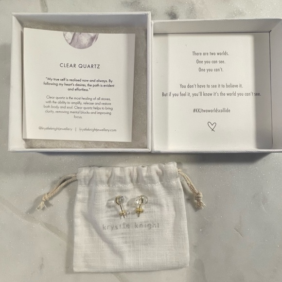 NEW Krystle Knight Quartz Crystal Studs - Picture 9 of 10